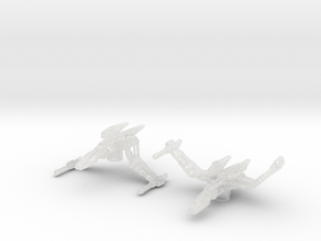 Klingon HoH'SuS Class (STO) 1/15000 Attack Wing x2 in Clear Ultra Fine Detail Plastic