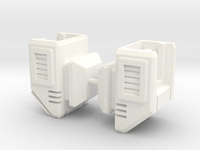TF Cybertron Combiner Adapter set for Megatron in White Smooth Versatile Plastic