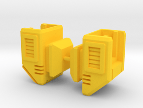 TF Cybertron Combiner Adapter set for Megatron in Yellow Smooth Versatile Plastic