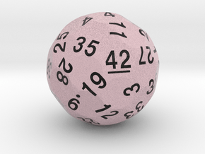 d42 Optimal Packing Sphere Dice in Matte High Definition Full Color