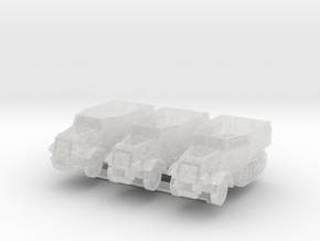 Unic U304(f) Schutzenpanzerwagen (x3) 1/285 in Clear Ultra Fine Detail Plastic