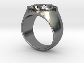 Hercules RING Size 12 in Polished Silver