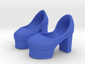 Platform Heels for Rune in Blue Smooth Versatile Plastic