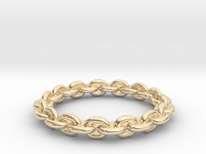 Chain ring All Sizes, Multisize in 14k Gold Plated Brass: 5 / 49