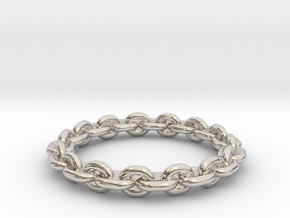 Chain ring All Sizes, Multisize in Platinum: 5.5 / 50.25