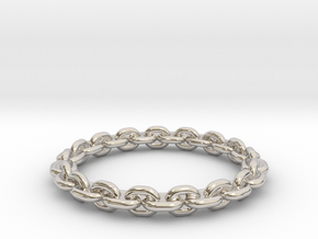 Chain ring All Sizes, Multisize in Rhodium Plated Brass: 9 / 59