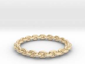 Chain ring All Sizes, Multisize in 14k Gold Plated Brass: 11.5 / 65.25