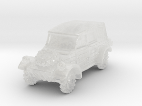 Kubelwagen (covered) 1/87 in Clear Ultra Fine Detail Plastic