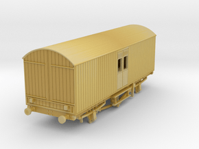 o-120fs-met-railway-covered-carriage-truck in Tan Fine Detail Plastic