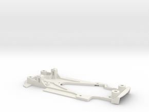 Thunderslot Chassis for Audi R8 LMS GT3 evo II in White Natural Versatile Plastic