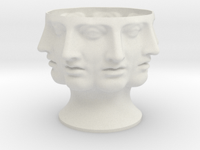 Alex vase in White Natural Versatile Plastic