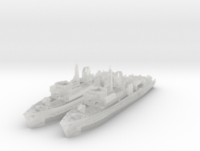 Royal Navy Hunt-class mine countermeasures vessel in Clear Ultra Fine Detail Plastic: 1:1200