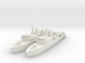 Royal Navy Hunt-class mine countermeasures vessel in Basic Nylon Plastic: 1:1200