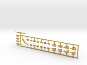 1/600 Indiana (1920) 1945 Refit Fittings in Tan Fine Detail Plastic