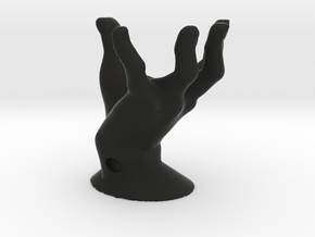 01 Set Part 1- Hand Stand in Black Smooth Versatile Plastic: Small