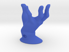 01 Set Part 1- Hand Stand in Blue Smooth Versatile Plastic: Small