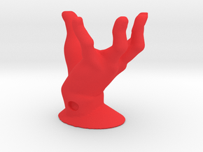 01 Set Part 1- Hand Stand in Red Smooth Versatile Plastic: Small