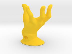 01 Set Part 1- Hand Stand in Yellow Smooth Versatile Plastic: Small