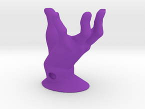 01 Set Part 1- Hand Stand in Purple Smooth Versatile Plastic: Small