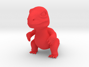 Baby Dinosaur in Red Smooth Versatile Plastic