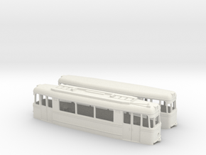 Tram Gotha ET/EB57 (one direction) in White Natural Versatile Plastic