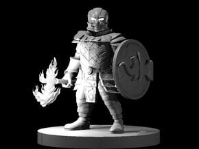 Dwarf Fighter Magma Armor in Clear Ultra Fine Detail Plastic