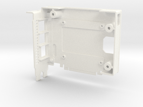 Pi4 GPU Case - Base Only in White Smooth Versatile Plastic