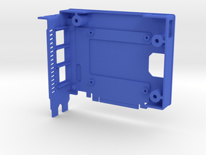 Pi4 GPU Case - Base Only in Blue Smooth Versatile Plastic