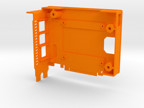 Pi4 GPU Case - Base Only in Orange Smooth Versatile Plastic