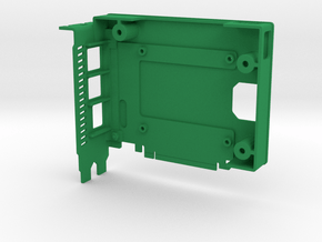 Pi4 GPU Case - Base Only in Green Smooth Versatile Plastic