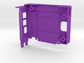 Pi4 GPU Case - Base Only in Purple Smooth Versatile Plastic