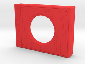 Pi4 GPU Case - Face Plate 1 Only in Red Smooth Versatile Plastic