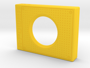 Pi4 GPU Case - Face Plate 1 Only in Yellow Smooth Versatile Plastic