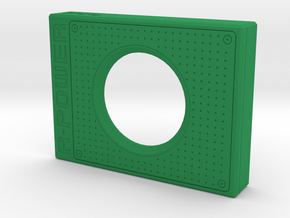 Pi4 GPU Case - Face Plate 1 Only in Green Smooth Versatile Plastic