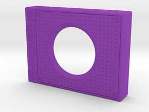 Pi4 GPU Case - Face Plate 1 Only in Purple Smooth Versatile Plastic