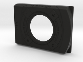 Pi4 GPU Case - Face Plate 2 Only in Black Smooth Versatile Plastic