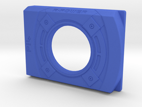 Pi4 GPU Case - Face Plate 2 Only in Blue Smooth Versatile Plastic