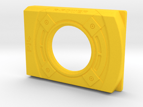 Pi4 GPU Case - Face Plate 2 Only in Yellow Smooth Versatile Plastic
