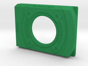 Pi4 GPU Case - Face Plate 2 Only in Green Smooth Versatile Plastic