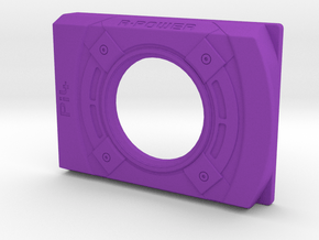 Pi4 GPU Case - Face Plate 2 Only in Purple Smooth Versatile Plastic
