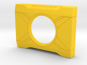 Pi4 GPU Case - Face Plate 3 Only in Yellow Smooth Versatile Plastic