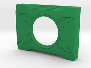 Pi4 GPU Case - Face Plate 3 Only in Green Smooth Versatile Plastic