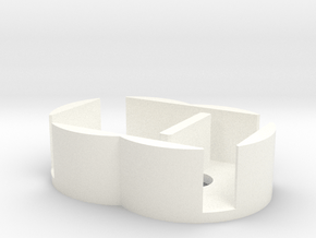 D6 Holder - Expanded in White Premium Versatile Plastic