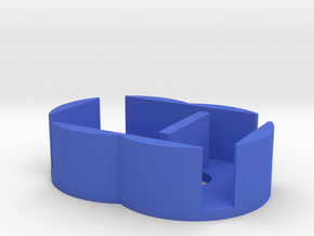 D6 Holder - Expanded in Blue Smooth Versatile Plastic