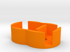 D6 Holder - Expanded in Orange Smooth Versatile Plastic