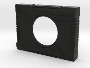 Pi4 GPU Case - Face Plate 4 Only in Black Smooth Versatile Plastic