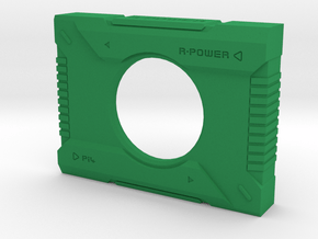 Pi4 GPU Case - Face Plate 4 Only in Green Smooth Versatile Plastic