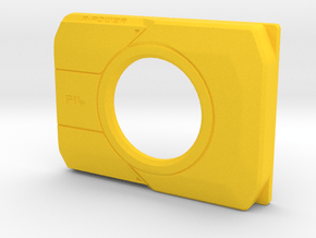 Pi4 GPU Case - Face Plate 5 Only in Yellow Smooth Versatile Plastic