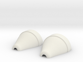 5.8 GHz Pagoda Antenna Shell in White Natural Versatile Plastic