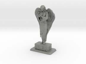 Praying Angel Statue in Gray PA12